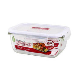Hộp Thuỷ Tinh Chịu Nhiệt Hình Chữ Nhật LocknLock Glass Euro 700Ml, W/Có Chia Ngăn - LLG429D, Hộp Thuỷ Tinh Chịu Nhiệt Hình Chữ Nhật LocknLock Glass Euro 700Ml, W/Có Chia Ngăn - LLG429D